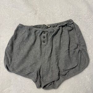 Madewell Gray Button-Front Shorts